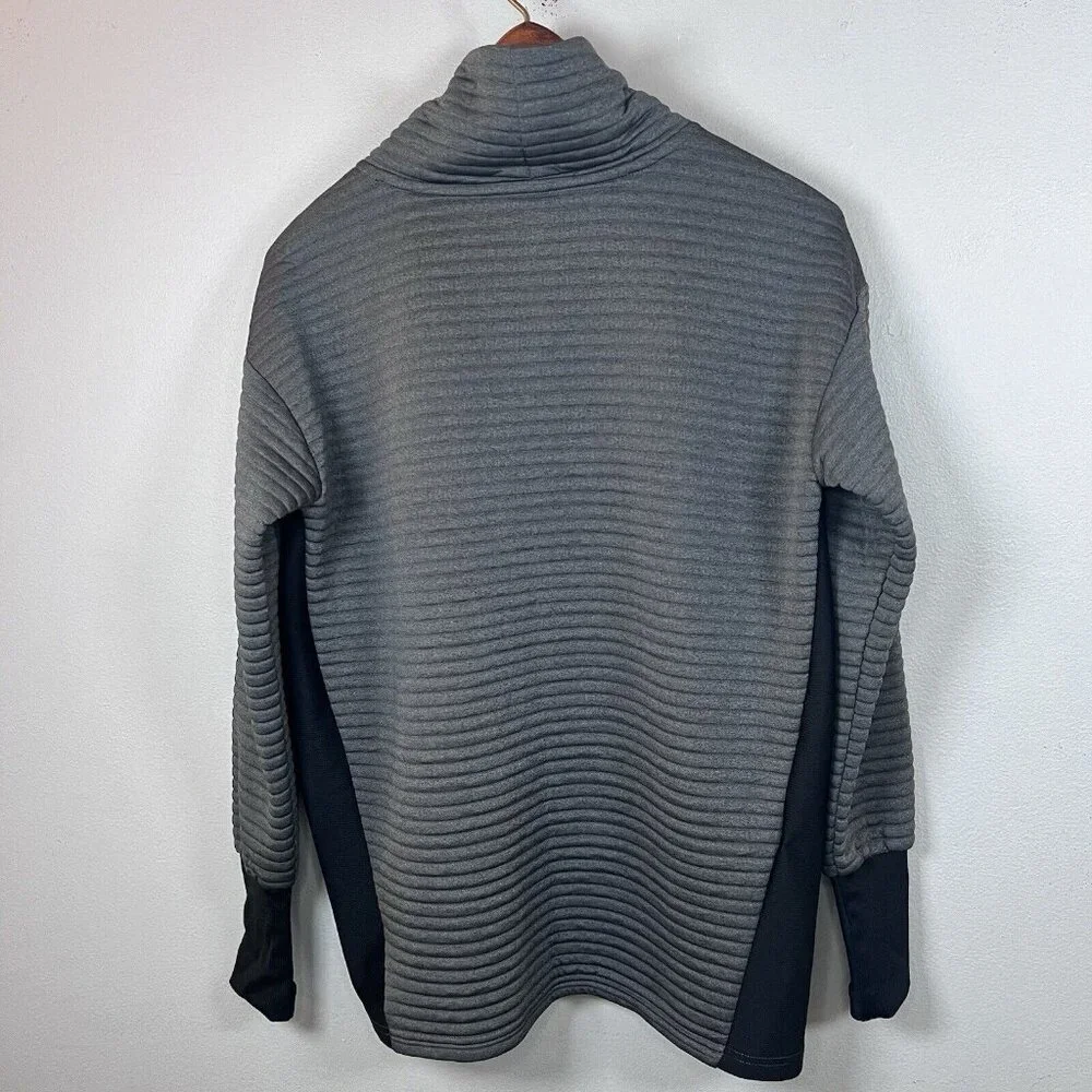 Eddie Bauer Women’s M Gray Cowl Neck Top Stretchy Knit Tunic FREEDRY Shirt - Picture 4 of 11